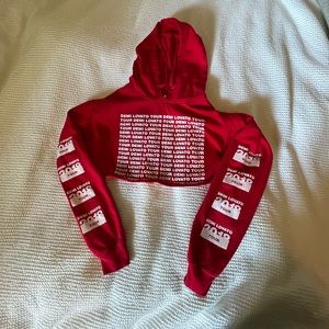 Cropped Demi Lovato Tour Hoodie